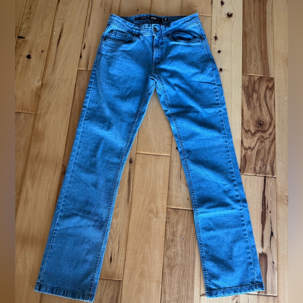 *NWT* Barbell Apparel Men's Bootcut Athletic Jeans - Light Blue Size 28